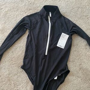 Athleta black body suit